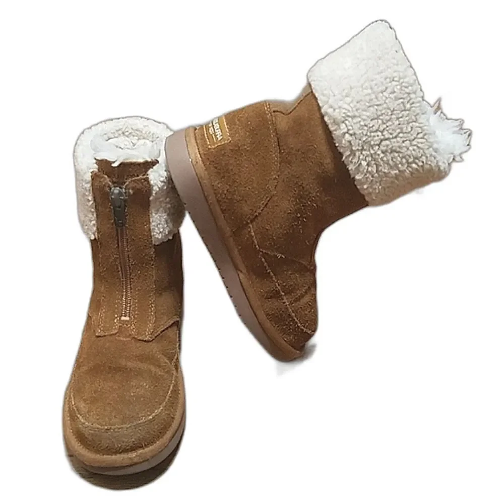 Koolaburra by Ugg Lytta GIRLS SZ 1 Boots, Short Tan Shearling, 1121540k